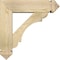 Ekena Millwork Olympic Arts and Crafts Rough Sawn Bracket w/ Offset Brace, Douglas Fir, 6"W x 20"D x 20"H BKT0604X20X20OLY03RDF - alternate 3